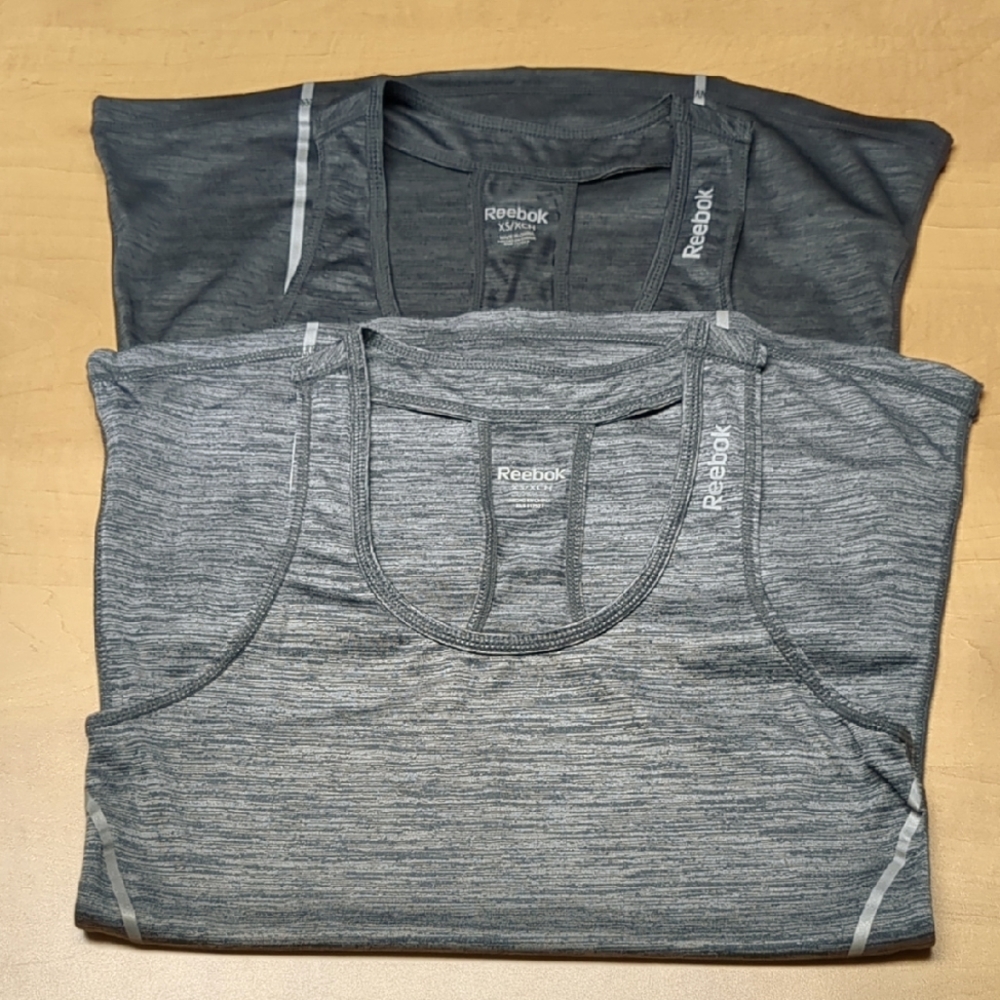 Reebok Gray/Black Athletic Tank Top Bundle Size XS